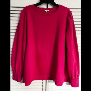 Hot pink sweat shirt